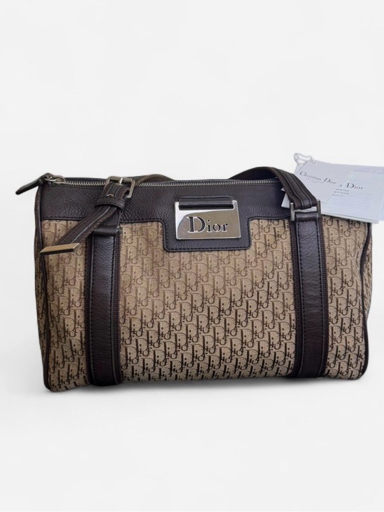 Dior Handbags - SOLD❌ Christian Dior Galliano Street Chic Trotter Diorissimo Monogram Boston Bag